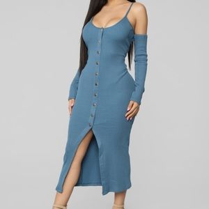Blue Midi Dress